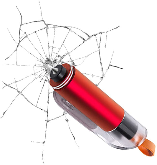 SKRFIRE Car Window Breaker and Seatbelt Cutter 2 in 1 Car Escape Keychain Tool Windows Glass Breaker Safety Hammer