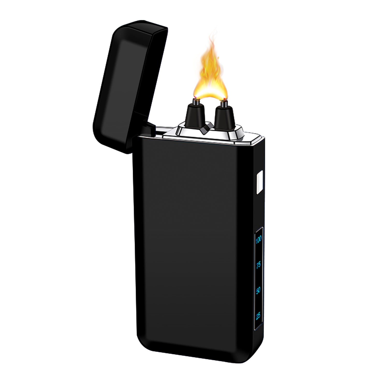 SKRFIRE Electric Lighter USB Type-C Rechargeable Plasma Arc Lighter, Windproof Torch Lighter High Power Flame Candle Lighter with LED Battery Indication for Camping, Hiking, Traveling