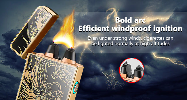 SKRFIRE Arc Plasma Lighter with Personalized Prints