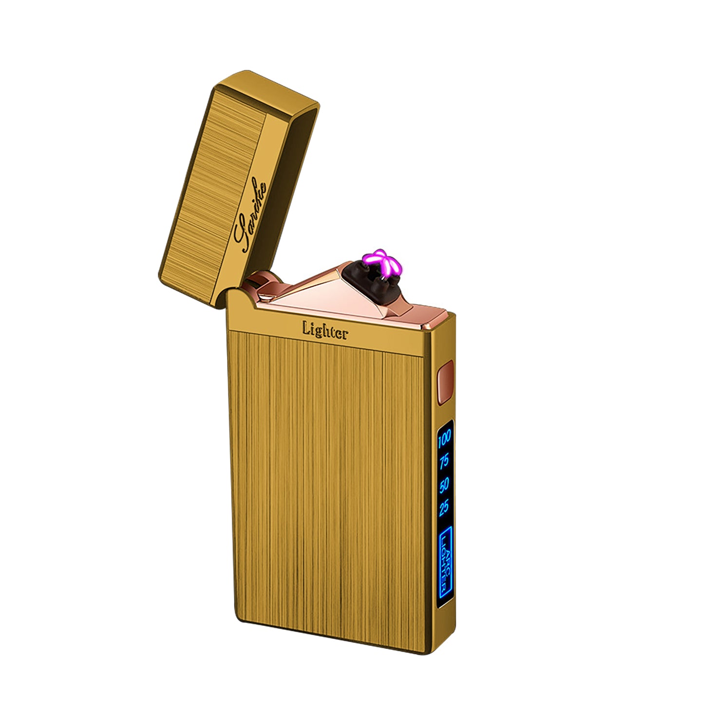 SKRFIRE Arc Plasma Lighter with brushed mechanical body,Switch Rattle Design
