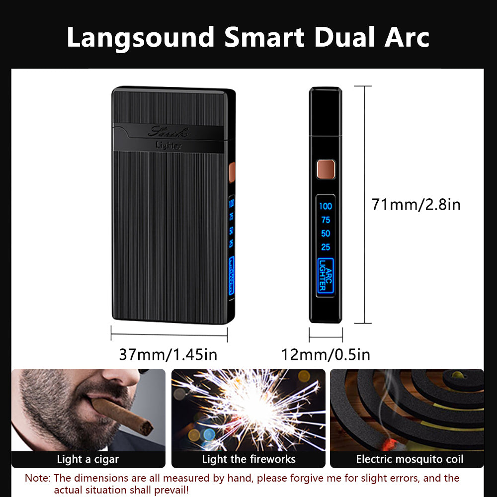 SKRFIRE Arc Plasma Lighter with brushed mechanical body,Switch Rattle Design