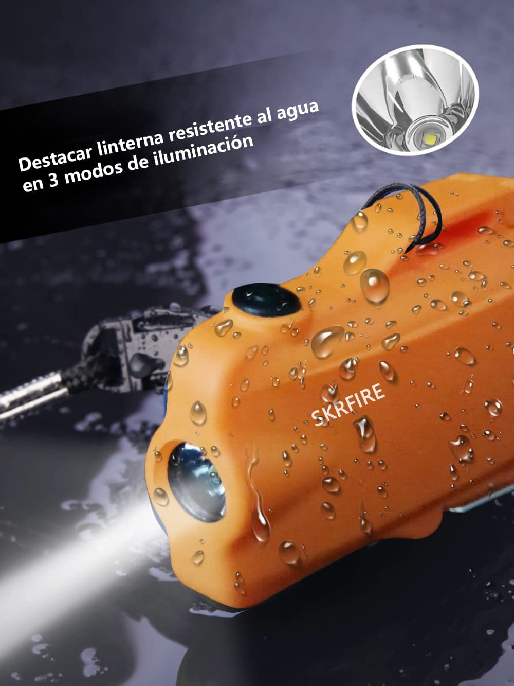 Waterproof Dual Arc Electric Lighter with LED Flashlight for outdoor