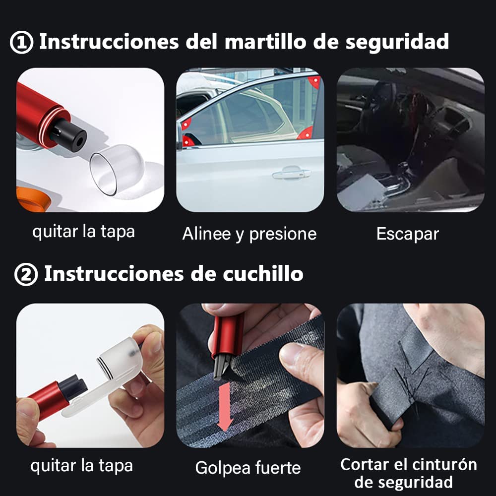 SKRFIRE Car Emergency Escape Tool,2-in-1
