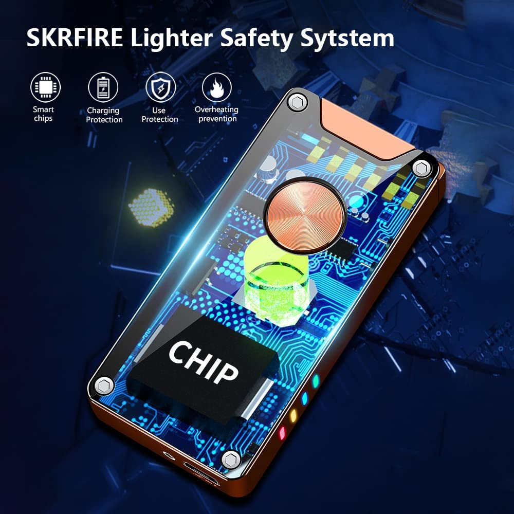 SKRFIRE Arc Plasma Lighter with mechanical body, Switches with design
