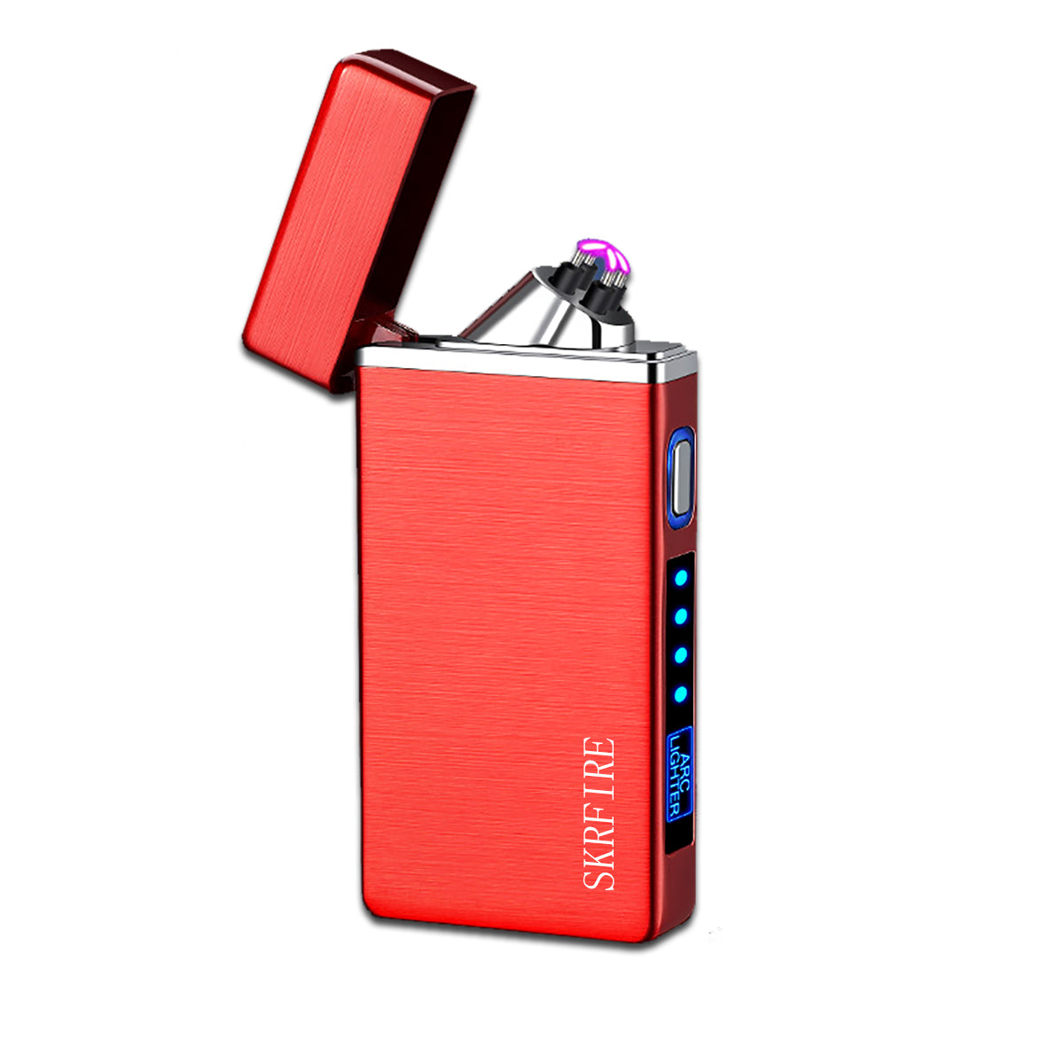 SKRFIRE PVD-Plating Dual Arc Electric Lighter PVD-Plating with Rhythmic Flashing Battery Indicator