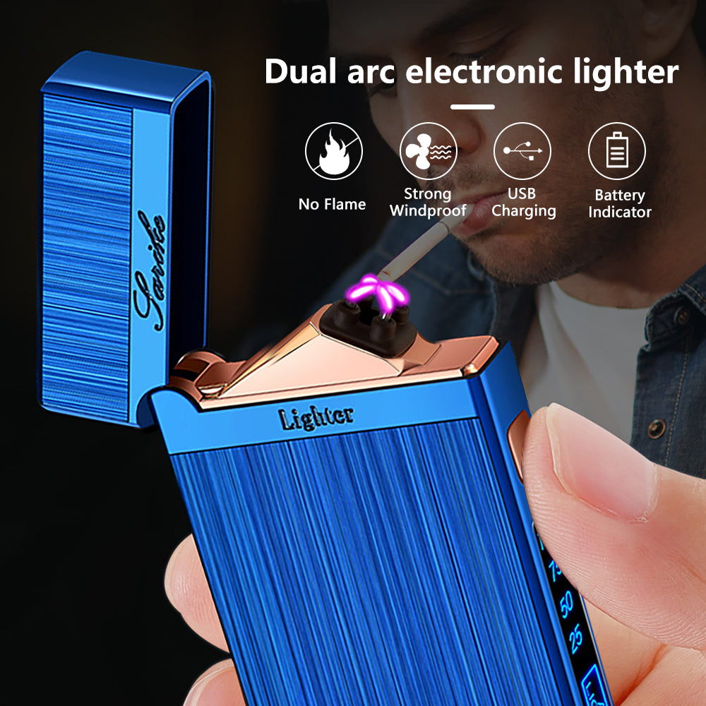 SKRFIRE Arc Plasma Lighter with brushed mechanical body,Switch Rattle Design