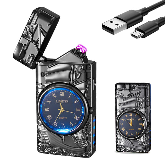 SKRFIRE Arc Plasma Lighter with clock (sail)