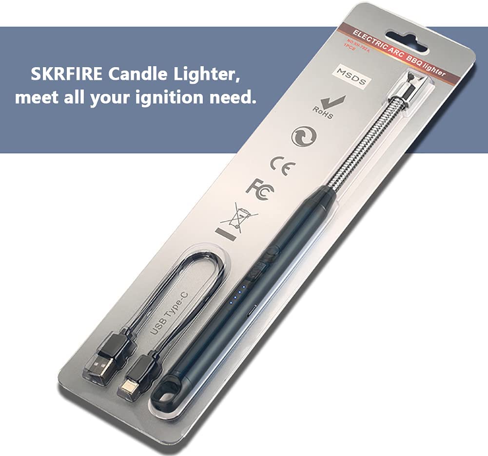 SKRFIRE Arc Plasma Lighter with 360° Flexible Neck