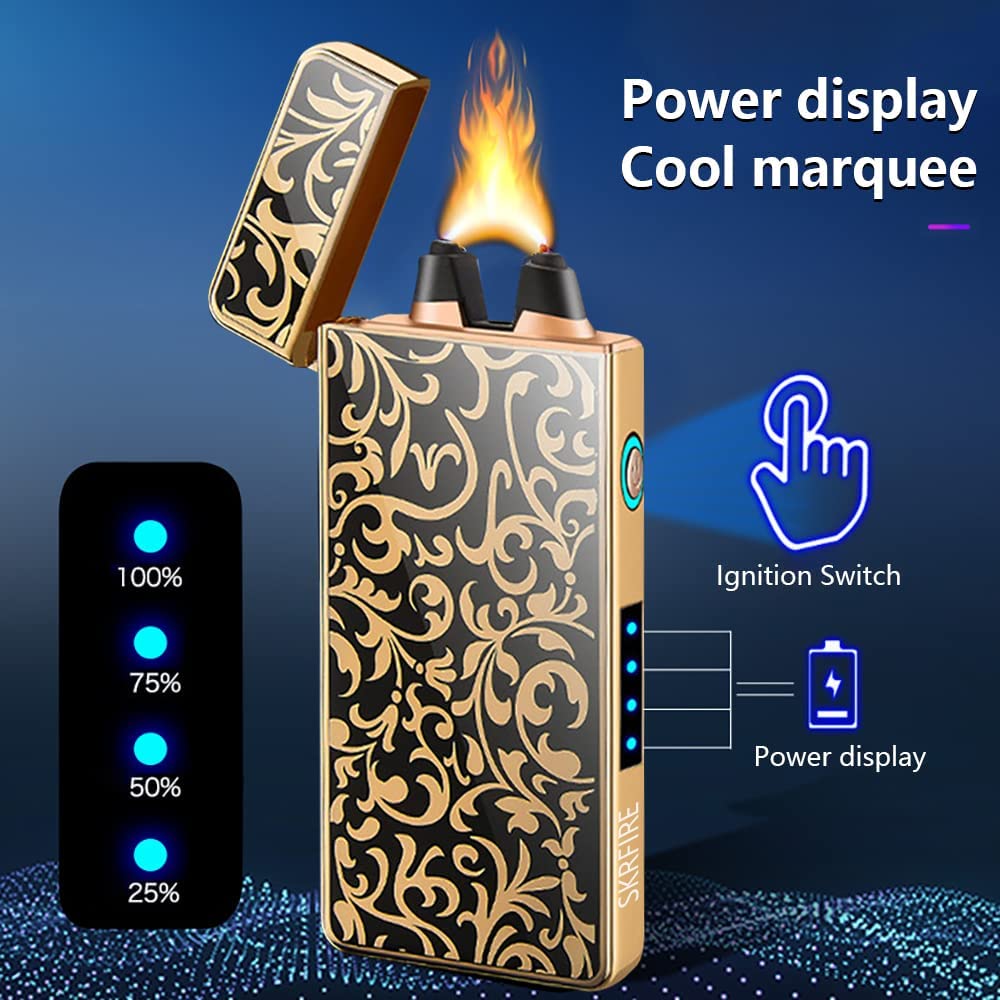 SKRFIRE Arc Plasma Lighter with Personalized Prints
