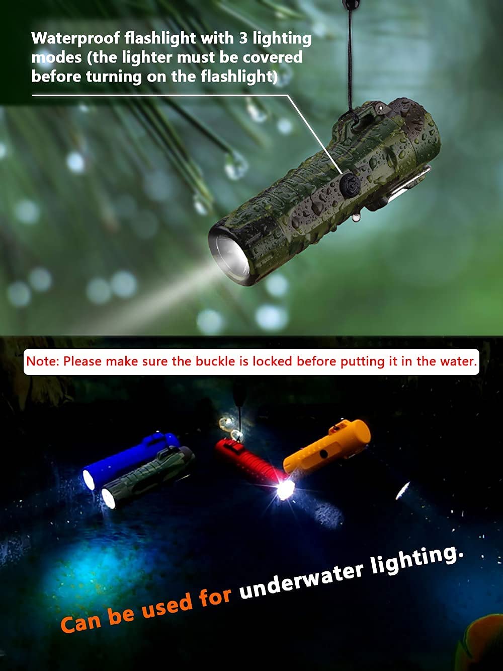 SKRFIRE Plasma Arc Lighter Waterproof Windproof Lighter USB Type C Rechargeable Lighter with Flashlight for Camping, Hiking, Outdoor Survival, Tactical Gear