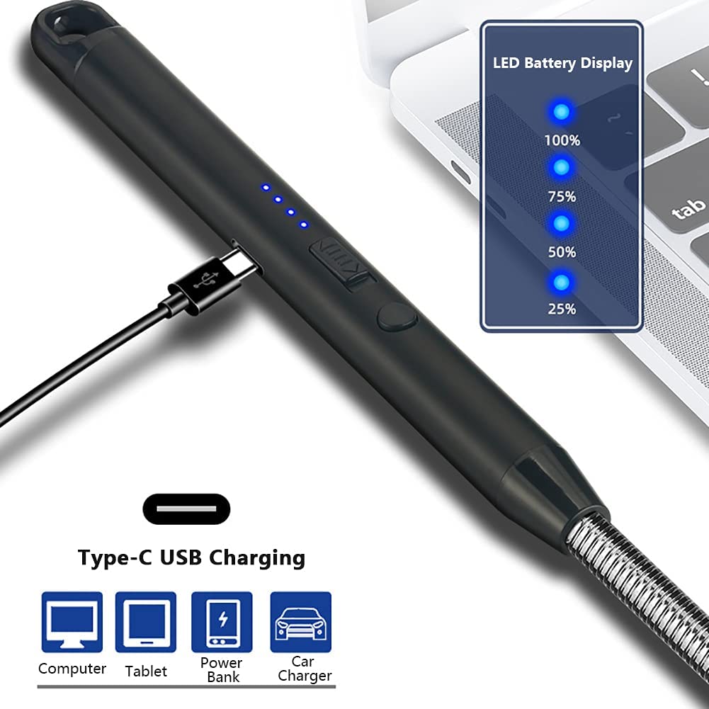 SKRFIRE Arc Plasma Lighter with 360° Flexible Neck